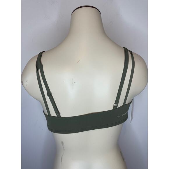 Outdoor Voices Women's Size XXS Zoom Double Strap Sports Bra Tea Tree Green NWT - Picture 3 of 10